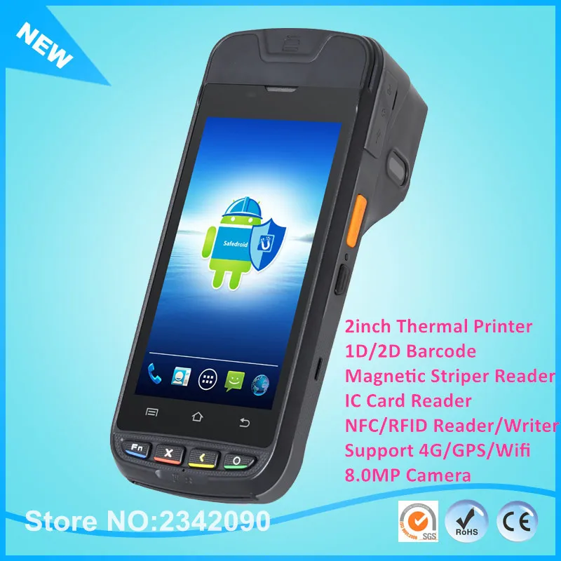 

Urovo i9000S All In One Android Smart POS Payment Terminal With 2'' Thermal Printer MSR IC NFC Camera 3G 4G Andriod 1.2GHz