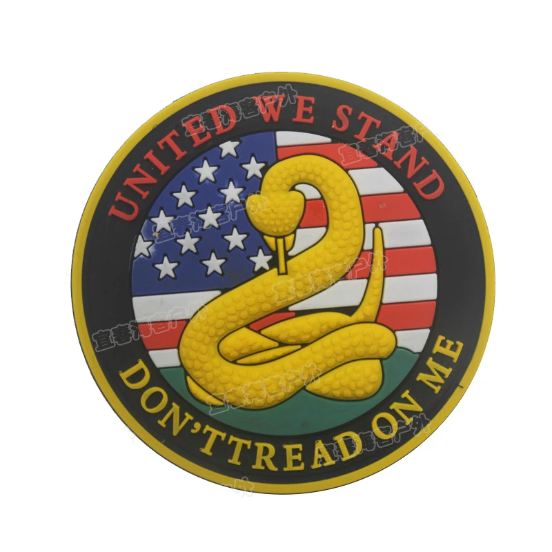 UNITED WE STAND Not Look ON ME PVC Drop резиновая нашивка Военная Тактическая повязка на руку
