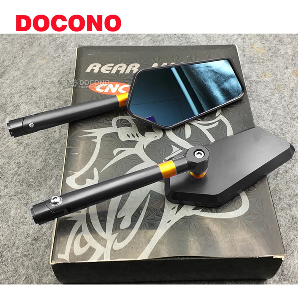 

Universal Motorcycle Mirrors CNC Side Rearview Mirror For YAMAHA YS 250 FZ1N SUZUKI DR-Z400E V-STROM 1000 HONDA VFR800X NC700S