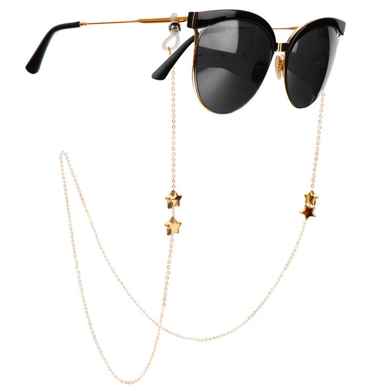 

1PC Eyeglasses Chains for Women Metal Sunglasses Reading Glasses Cords Vintage Glasses Holder Strap Lanyards Eyewear Necklace