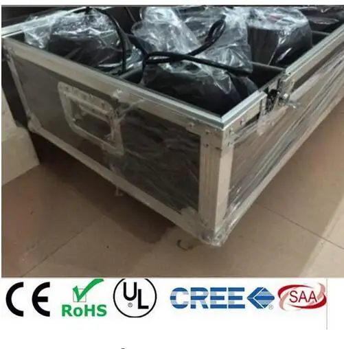

18x12W LED Par Lights with 1 flight case Led Par Light RGBW 4in1 LED Par LED DJ DMX 6/8 Channels Led Flat Par Lights/8pcs