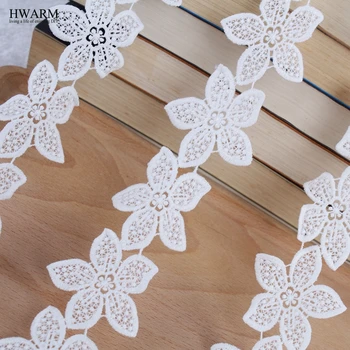 

african white lace fabric 2019 high quality lace wedding decoration trim DIY 12yard New milk silk bar code lace spot lace fabric