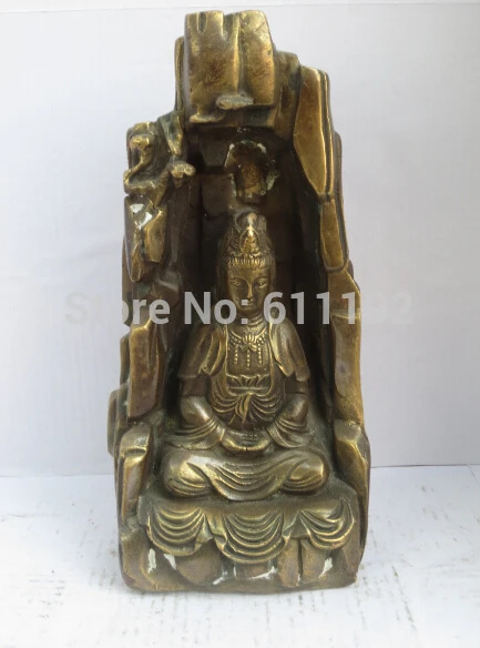 

Antique Imitation FengShui Home decor Hand carved Copper Buddhism Guanyin statue/sculpture Metal crafts
