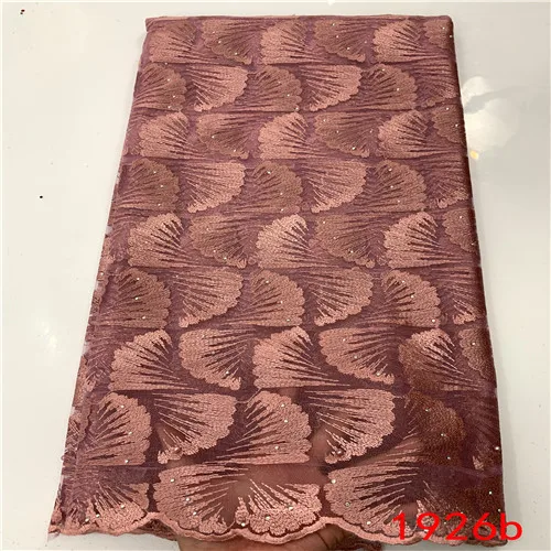 Picture 1 Последние африканские кружевные ткани нигерийские кружевные ткани Французский Тюль Вышивка кружево ткань с камнями для платья KS1926b - Цвет: Picture 1
