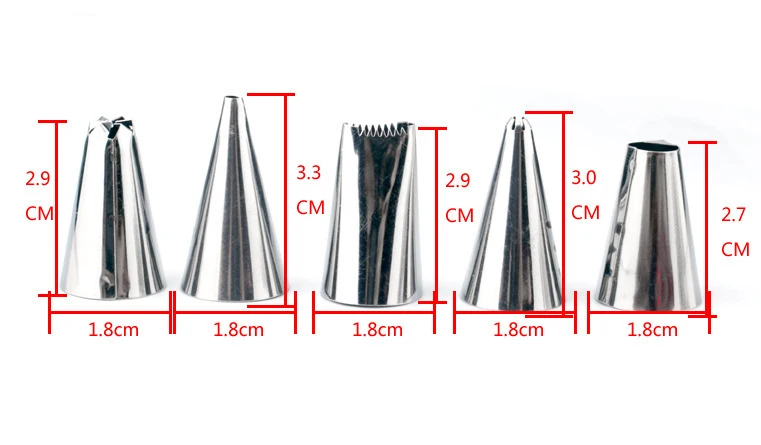 24/41Pcs Новые квалифицированные торт decoratinglarge нержавеющая сталь Обледенение Советы Набор Кухня аксессуары TDJ