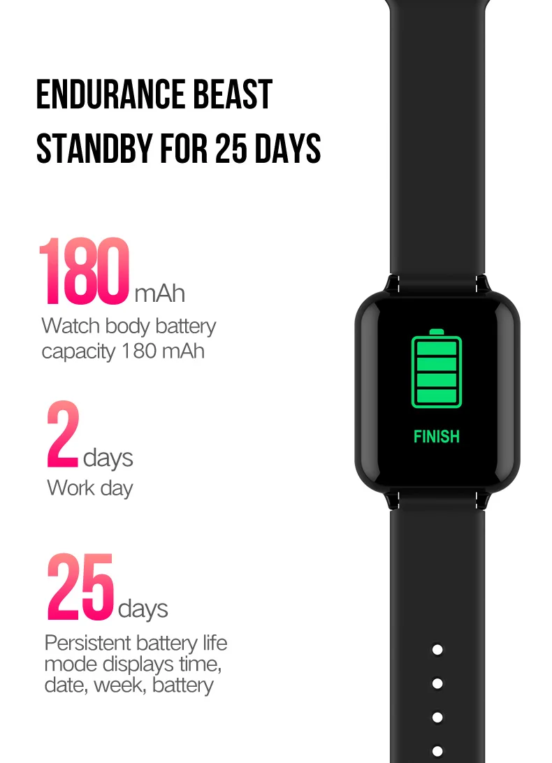B57 женские умные часы спортивные для Iphone Android умные часы мужские монитор сердечного ритма функции кровяного давления для детей pk iwo