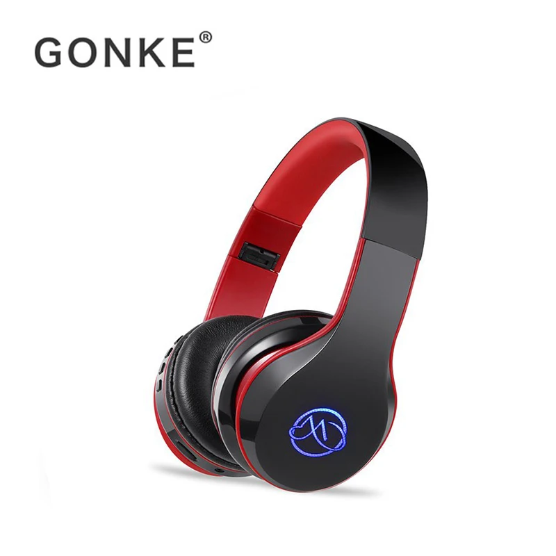 

GONKE BH7 Wireless/Wired Headphones Bluetooth 4.2 Headset Foldable Luminous Headphone for Mobile Phone Support TF Card