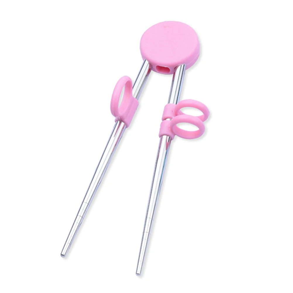

Tableware Gift Learning Portable Chopsticks Pig Pattern Training Children Dinner Kids Stainless Steel Enlightenment Lunch Home