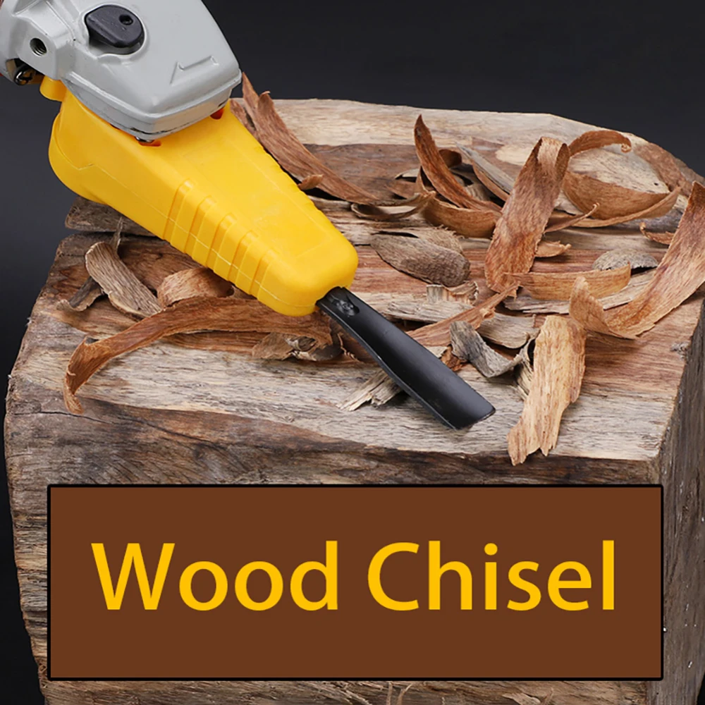 Electric Wood Carving Chisel Set Professional  Changed Grinder Into Power Chisel Woodworking Tool
