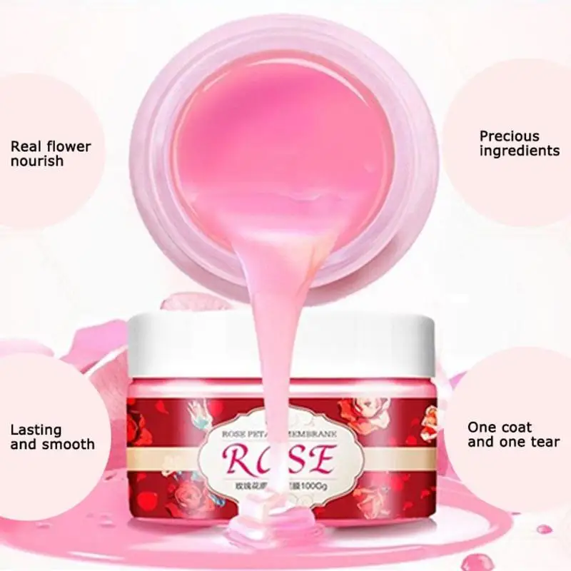 New Rose Nail Paraffin Wax Fungal Nail Treatment Wax Sleek Smooth Exfoliation Skin Moisturizing Whitening Fine Lines Hand Care