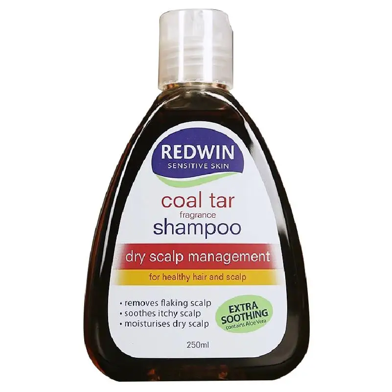 Шампунь Redwin Coal Tar 250 мл * 2 шт. сбалансированная PH формула для успокаивания кожи