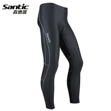 Santic NEW Spring Autumn Cycling Jerseys Men Long Bike Riding Pants Breathable Padded Gel MTB Trousers Elastic Bicycle Clothing