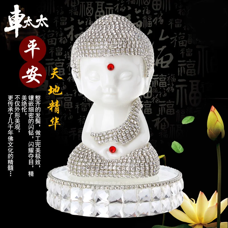 Mrs Buddha Diamond Ornaments Car Car Security And Peace Upscale 