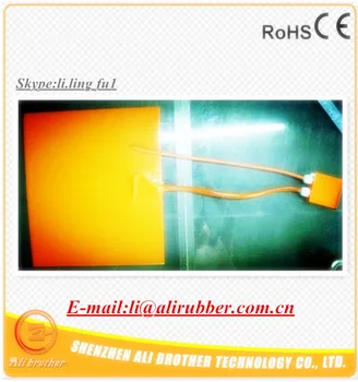 

650*650*1.5mm 110v 1500w 3d printer heated bed Silicone rubber heater with ED330L digital thermostat on wire 2000mm lead