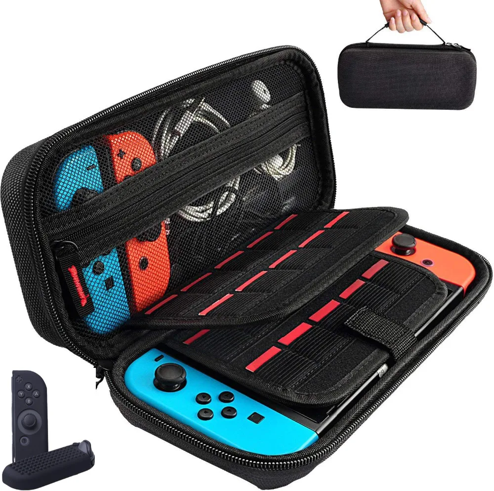  Storage Bag for Nintend Switch Nintendos Switch Console Handheld Carrying Case 19 Game Card Holders - 32951799733