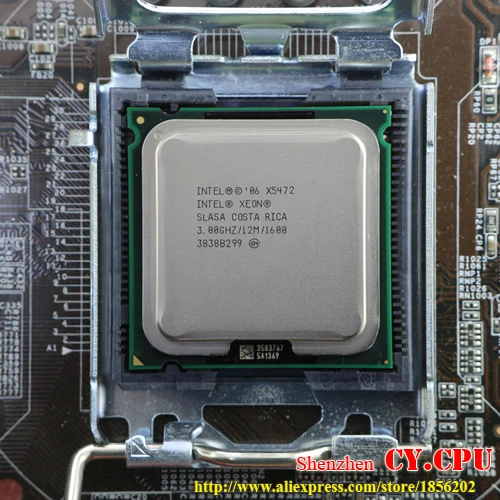 INTEL XEON X5472 3,0 GHz/6 M/1600 Mhz/cpu равный LGA775 четырехъядерный Q9500 Q9550 Q9650 cpu, работает на материнской плате без адаптера