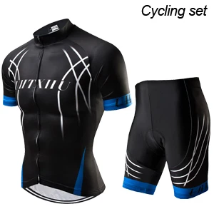 Uhtxhu Summer Cycling Jersey Set Mountain Bike Clothing MTB Bicycle Wear Clothes Maillot Ropa Ciclismo Men Cycling Sets - Цвет: Cycling Set