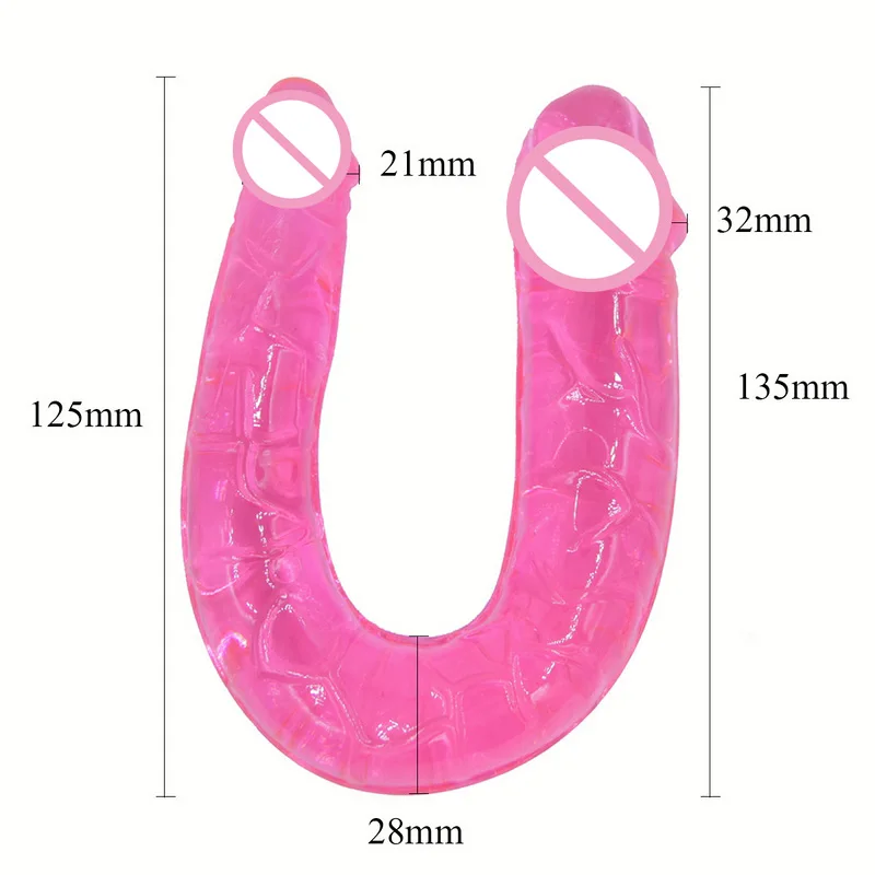 Double Dildos Long Dual Penis Head Adult Sex toy For Women Flexible Double Dildo Dong & Penis Lesbian Dual Penis Huge dildo (9)
