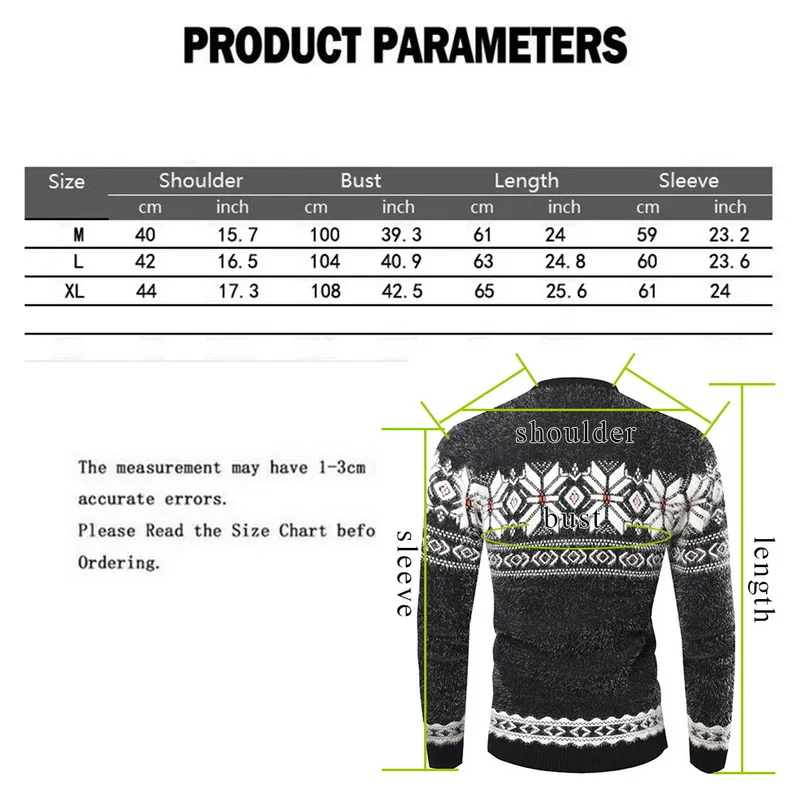 MJartoria 2019 новый осенне-зимний Рождественский пуловер для мужчин с принтом снежного оленя, трикотажная одежда, джемпер, облегающий мужской