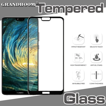 

1000pcs 9H Screen Protector Tempered Glass For Huawei P40 Lite P30 Mate 30 20 X Nova 7i 6 SE Y7P P SMART Printing Hard Edge Film