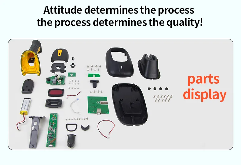 Водонепроницаемый беспроводной сканер штрих-кодов(с функцией хранения ...