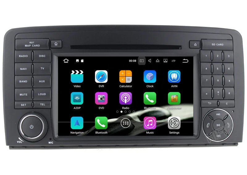 Sale 1024*600 Octa Core Android 8.0 Car DVD for Mercedes Benz AMG/R Class W251 R280 R300 R320 R350 GPS Radio Stereo 4GB RAM 32GB ROM 3