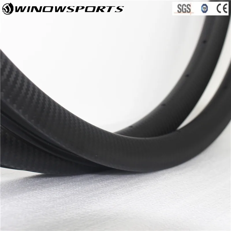 Best 2018  new 33mm width Hookless carbon rims 29er offset asymmetry For XC Cross Country MTB Bike Wheels Hookless Style Tubeless 3