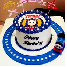 Игрушки Топпер, 6 шт, поезд Игрушка 3d товары для дня рождения, день рождения украшения дети, торт Топпер, торт аксессуар