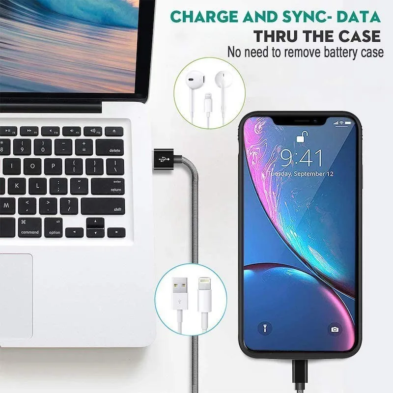 Ударопрочный чехол для аккумулятора Extpower 6200 мАч iphone X Xs XR Max внешний аккумулятор