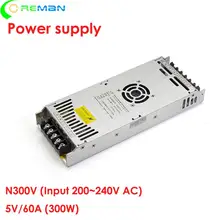 Комнатный, уличный, светодиодный экран дисплея питания, G-enegy 5V 60A 5v 300W N300V5 блок питания для diy led Вывеска
