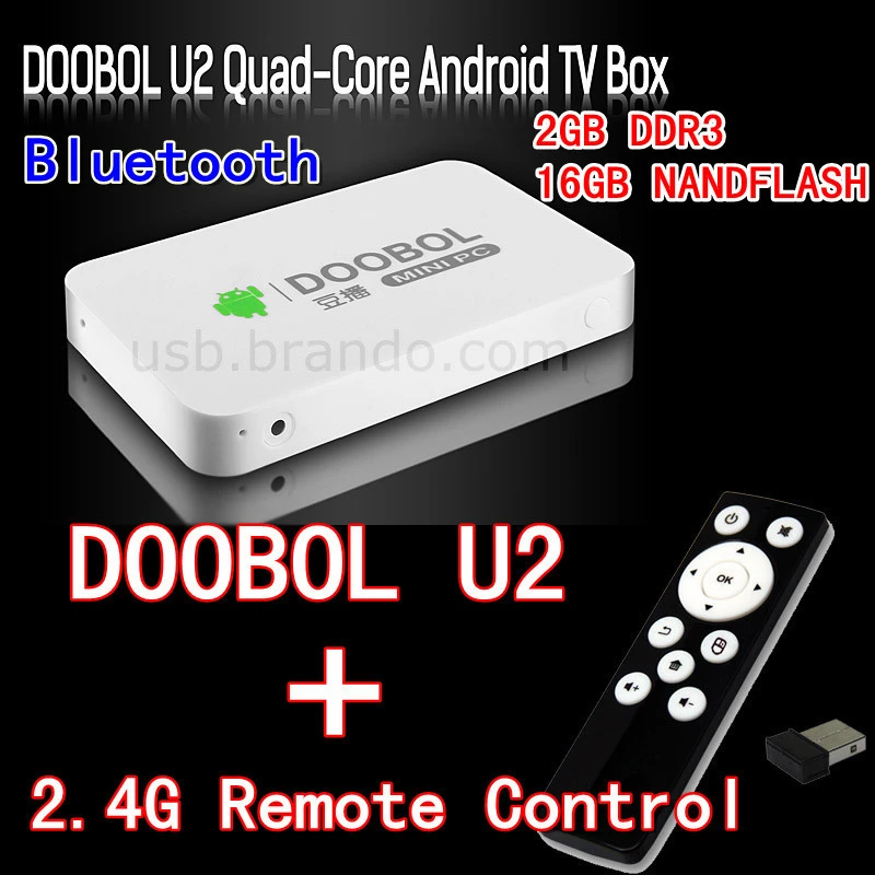 DOOBOL U2 MK812A MINI PC Rk3188 Quad Core 1.6GHz 2G DDR3/16G NAND Built in Bluetooth TV box with