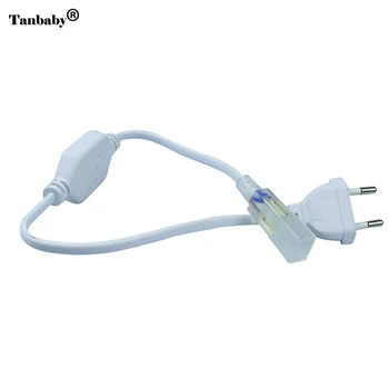 

EU Plug Wide Connector for High Voltage 220v 3528 5050 3014 LED Strip Lights Accessory High Voltage