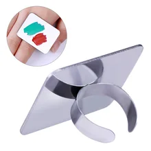 1 шт. цветная паллетка для ногтей кольцевая пластина для пальцев акриловый УФ-гель польский крем основа, смешивание маникюрного дизайна ногтей кольцо палатт инструмент