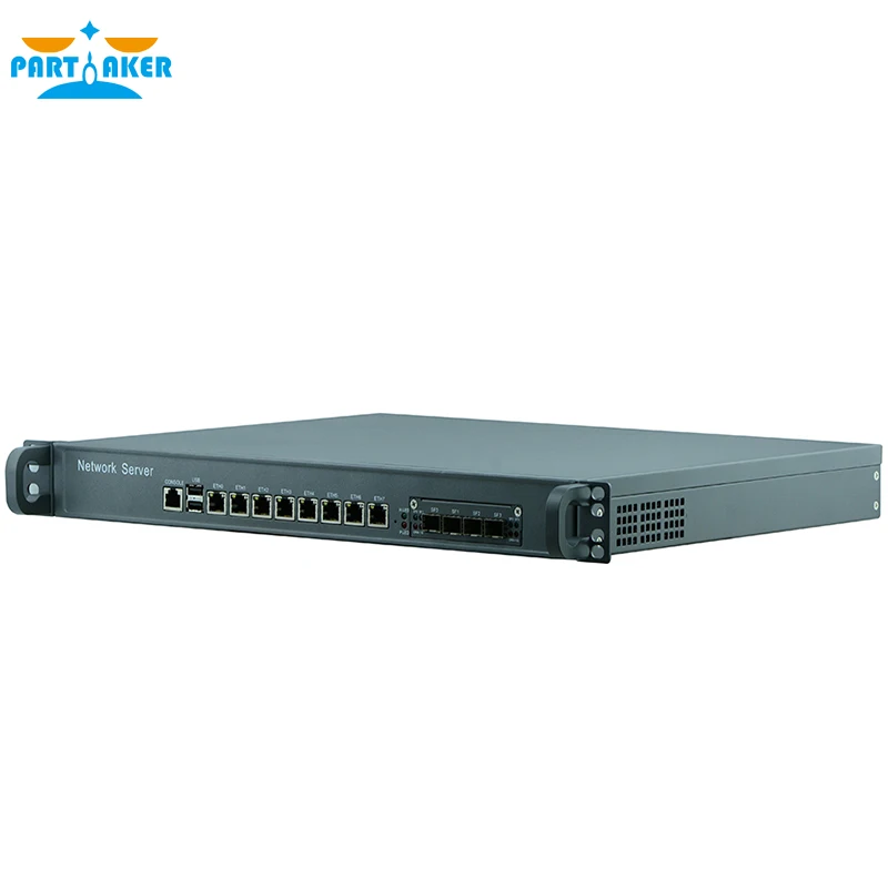 Partaker F8 1U маршрутизатор для ПК с процессором I7 4770 8 портов Gigabit Lan 4 SPF PFSense ROS 2G ram 8G SSD