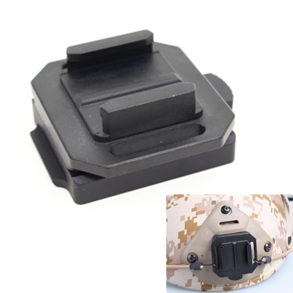 Helmet Nvg Mount For Gopro Hero 6 5 4 3 Sjcam Rail Fast Fixed Mount