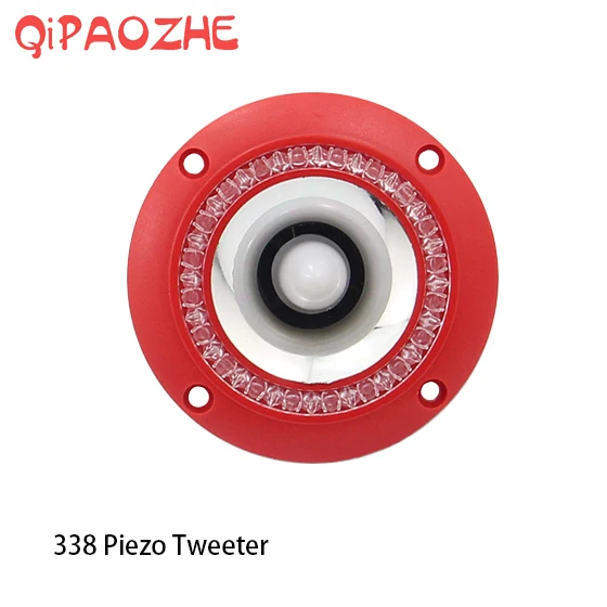 

2PCS Audio Speaker Tweeter 4"Colorful Flashing Piezoelectric Loudspeaker Treble Head Driver Home Stage