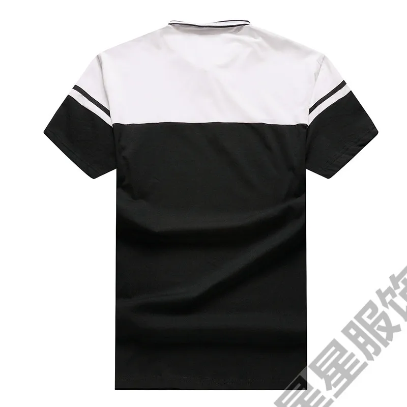 Большие размеры 8XL 7XL 6XL 5XL новые Брендовые мужские повседневные Лоскутные футболки с короткими рукавами мужские тонкие футболки спортивные с отложным воротником на пуговицах