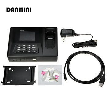 

DANMINI 2.8 inch TFT Screen ZDC20 Biometric Fingerprint Time Clock Attendance System Support ID Card Reader USB