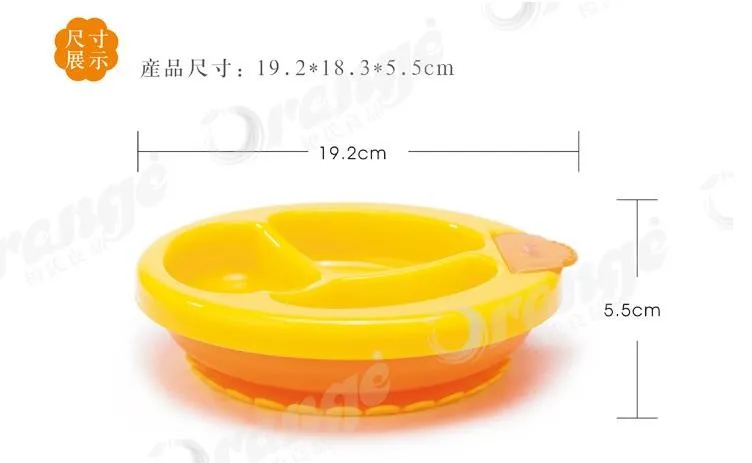 Стиль Детские Твердые кормящие принадлежности Нескользящие Обучающие блюда пищевая тренировочная миска с водой на присоске