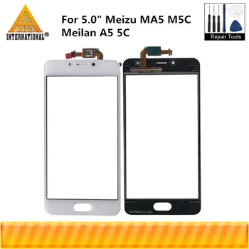 

Original Axisinternational 5.0" For Meizu MA5 M5C Front Glass Sensor Touch Panel Digitizer For M5C MA5 Touch Screen Sensor
