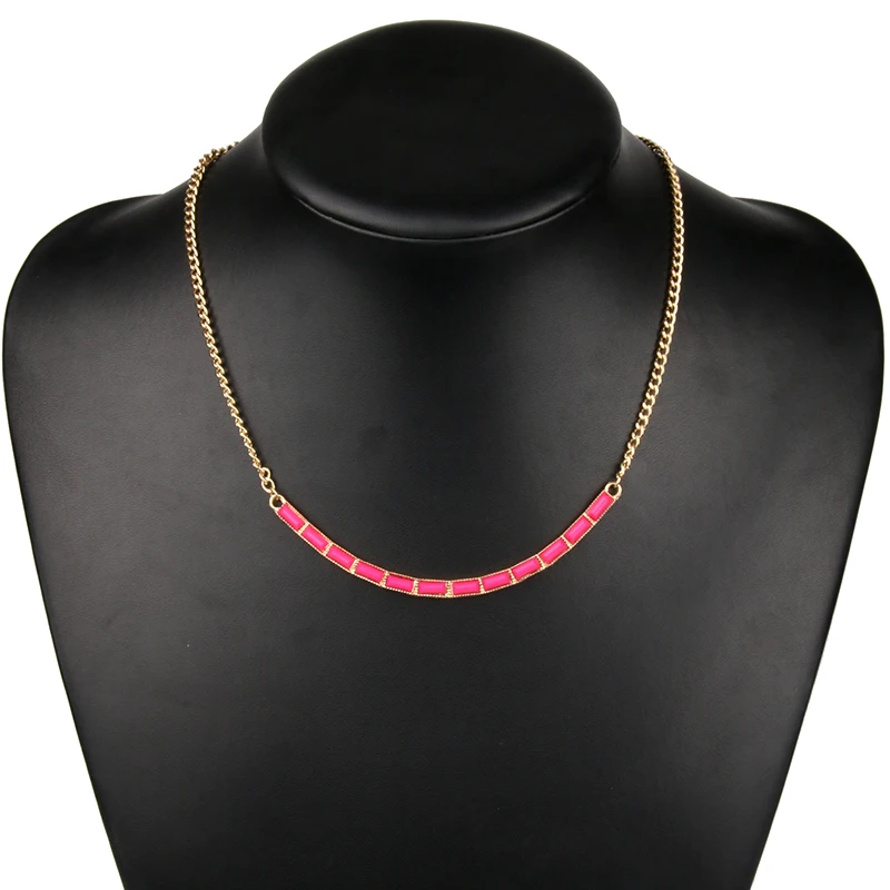 

2019 New Fashion Bend Bar Clavicle Necklace for Women Girls Simple Fine Jewelry Choker Chain Necklaces Collier Bijoux 5N798
