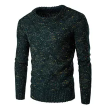 Весенне-осенний модный брендовый свитер Мужская домашняя кофта с круглым горлом, вязаные свитера и пуловеры в горошек, 3 цвета