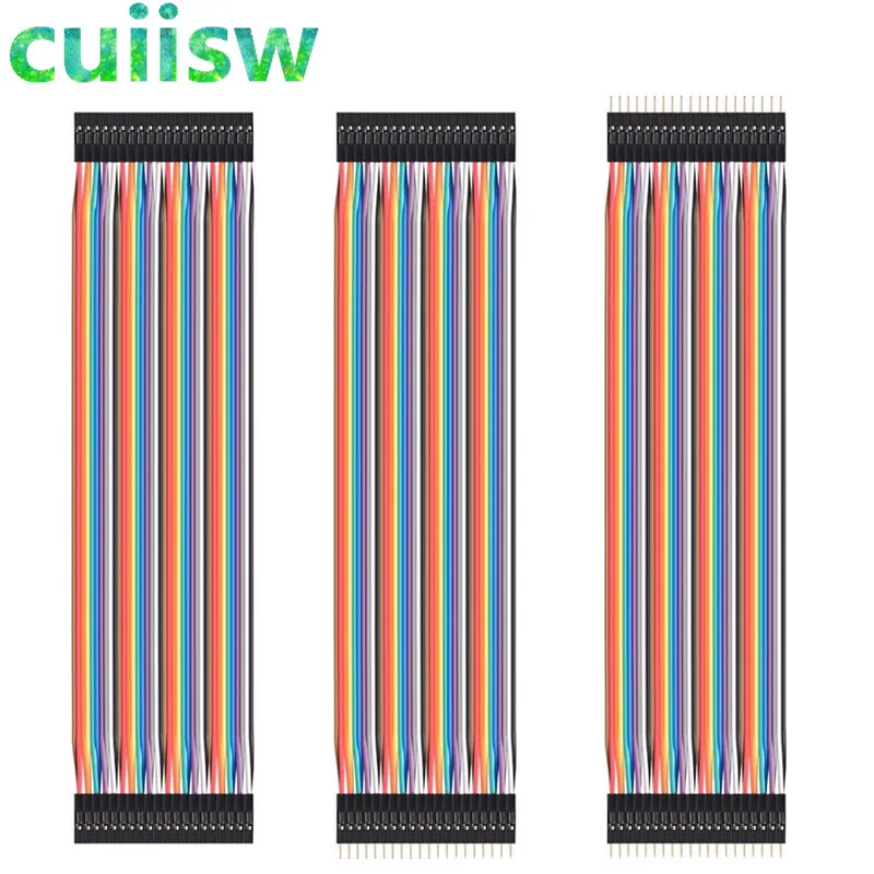 

120pcs 30cm male to male + male to female and female to female DuPont cable line Jumper Connector Breadboard For Arduino kit