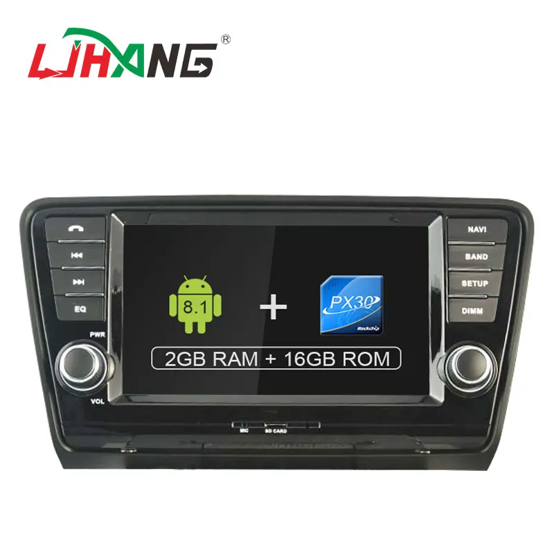 

LJHANG Android 8.1 8 inch 2 Din Car Multimedia Player For Skoda Octavia III 2013-2015 GPS Navi Bluetooth headunit Stereo RDS SWC