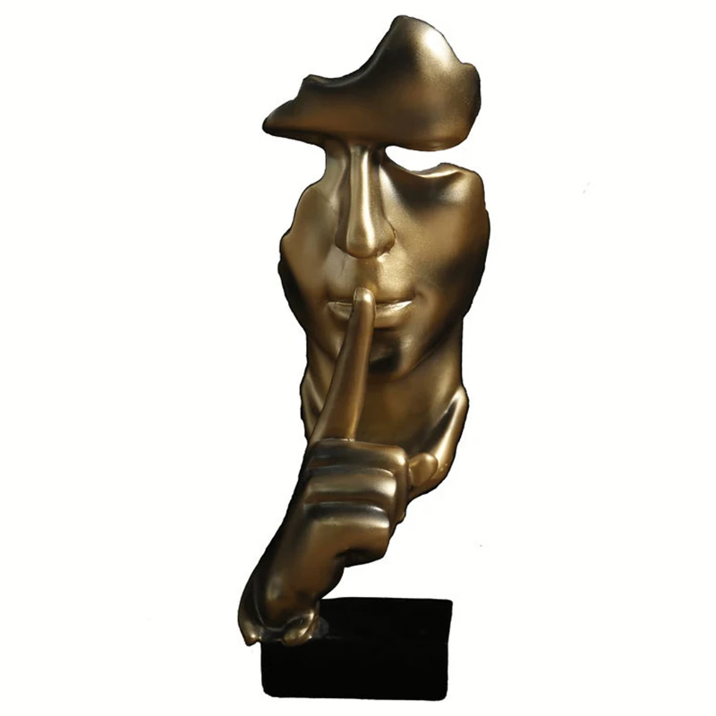 

European Style Creative Thinker Statues Retro Abstract Resin Crafts Thinker Statues Figurine Ornaments Home Desktop Decoration
