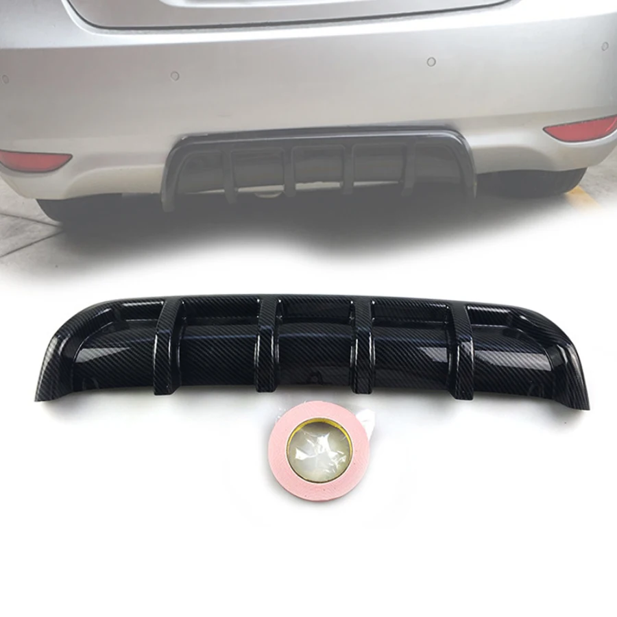 

Car Rear Bumper Shark Fin 6 Wings Lip Diffuser Spoiler Kit Lower Car Splitter