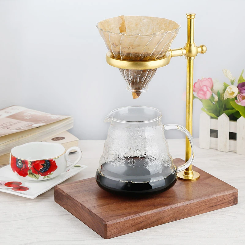 Залейте кофе стойка для капельницы кафе V60 Воронка подстаканник регулируемая