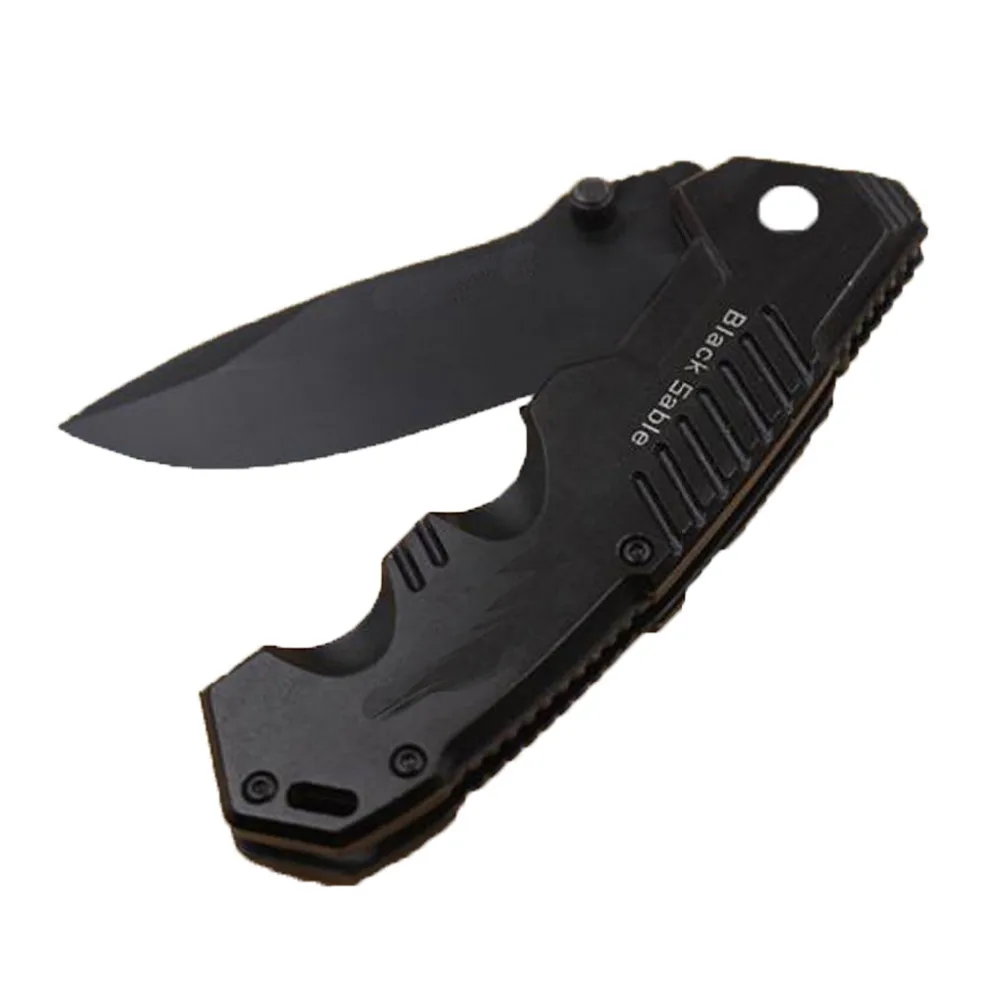 

16cm/6.3" Folding Knife Black Tactical Survival Knife Outdoor Hunting Blade Hardness Pocket Pare Cutter Razor Camping Multi Tool