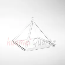 3 inches clear quartz crystal pyramid for sound healing, music therapy and chakra balancing