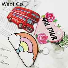 Want Go/модные кожаные детские кошельки для монет, милые Мультяшные кошельки для девочек, мини-кошельки на молнии, кошелек, сумка для хранения ключей Kawaii